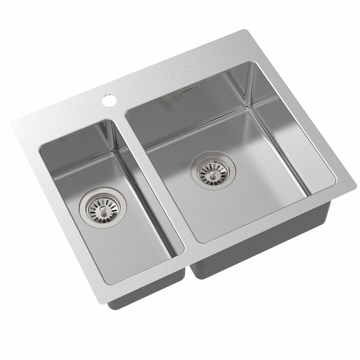 Oulin OL-FTR202R Кухонная мойка из нержавеющей стали, сатин