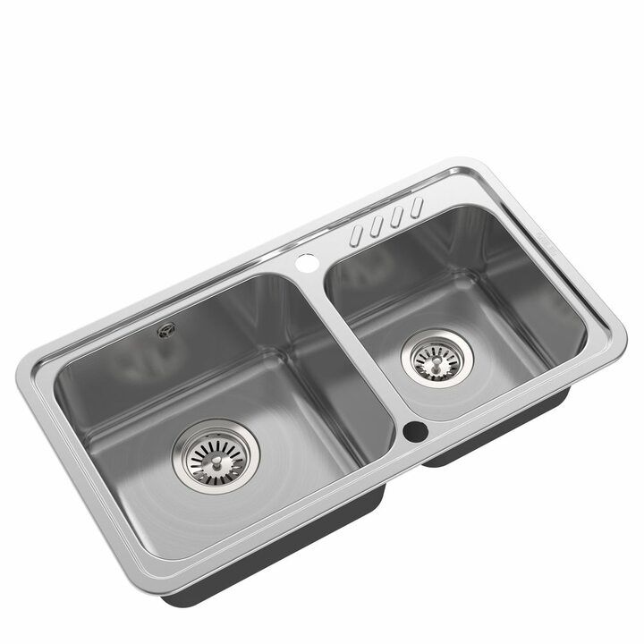 Oulin OL-H9903 Кухонная мойка из нержавеющей стали, сатин