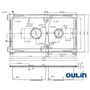 Oulin OL-S8203 Кухонная мойка из нержавеющей стали, сатин