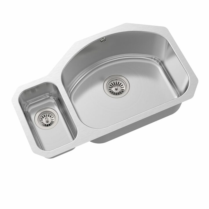 Oulin OL-U601 Кухонная мойка из нержавеющей стали, сатин