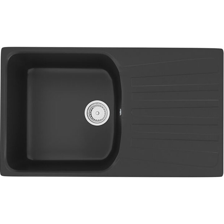 ULGRAN U-203 Кухонная мойка из искусственного камня, 344 Ультра-черный
