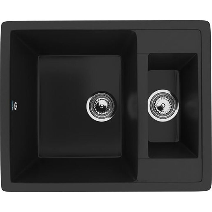 ULGRAN U-106 Кухонная мойка из искусственного камня, 344 Ультра-черный