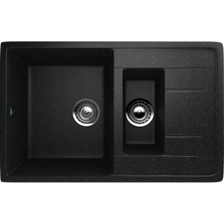 ULGRAN U-205 Кухонная мойка из искусственного камня, 308 Черный