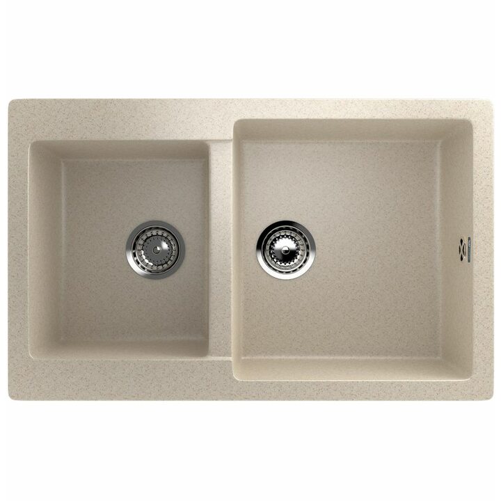 ULGRAN U-505 Кухонная мойка из искусственного камня, 328 Бежевый