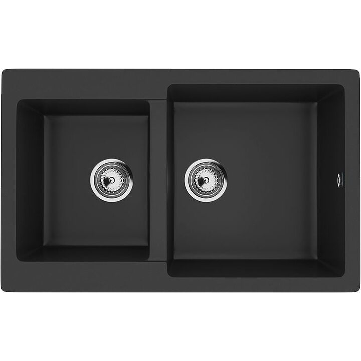 ULGRAN U-505 Кухонная мойка из искусственного камня, 344 Ультра-черный