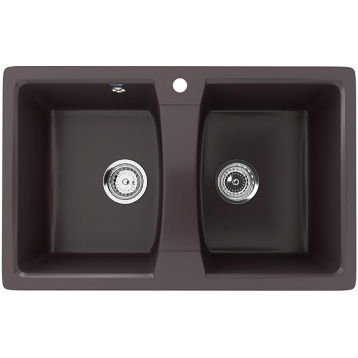 ULGRAN U-402 Кухонная мойка из искусственного камня, 345 Шоколад