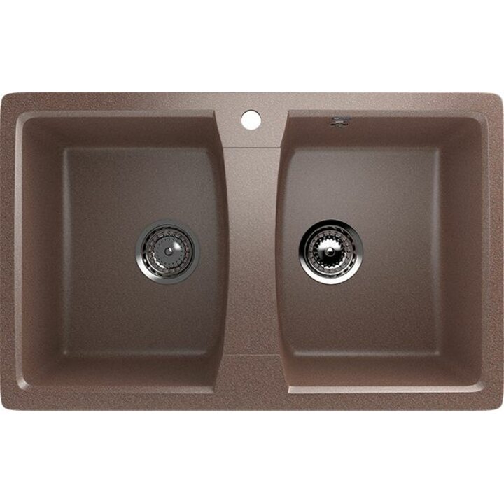 ULGRAN U-402 Кухонная мойка из искусственного камня, 307 Терракот