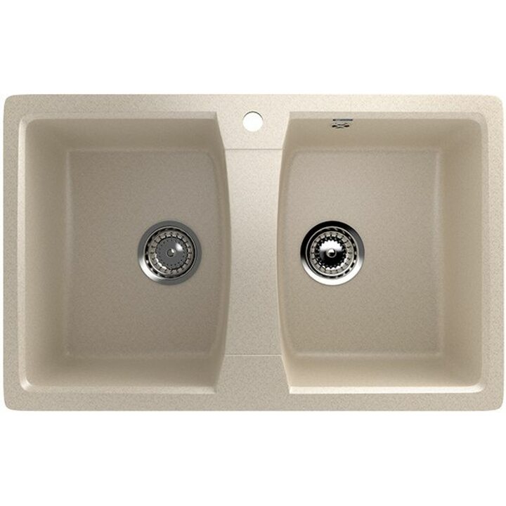 ULGRAN U-402 Кухонная мойка из искусственного камня, 328 Бежевый