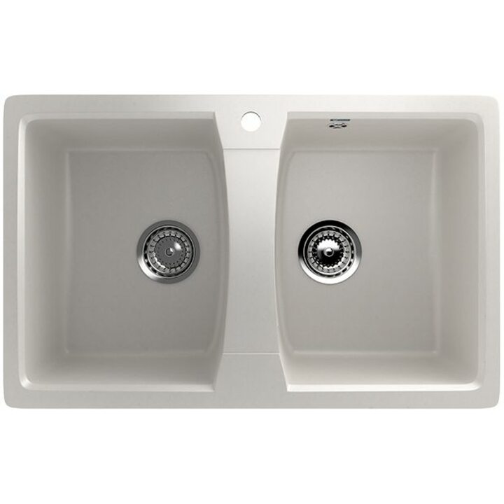 ULGRAN U-402 Кухонная мойка из искусственного камня, 331 Белый