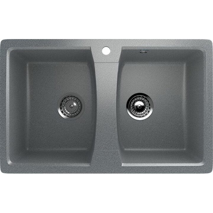 ULGRAN U-402 Кухонная мойка из искусственного камня, 309 Темно-серый
