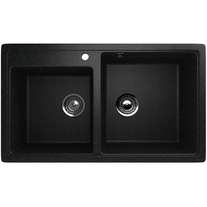 ULGRAN U-200 Кухонная мойка из искусственного камня, 308 Черный