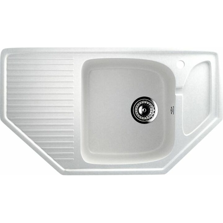 ULGRAN U-109 Кухонная мойка из искусственного камня, 341 Ультра-белый