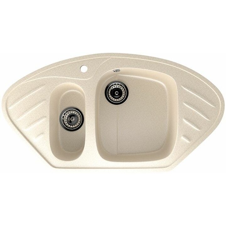 ULGRAN U-105 Кухонная мойка из искусственного камня, 328 Бежевый