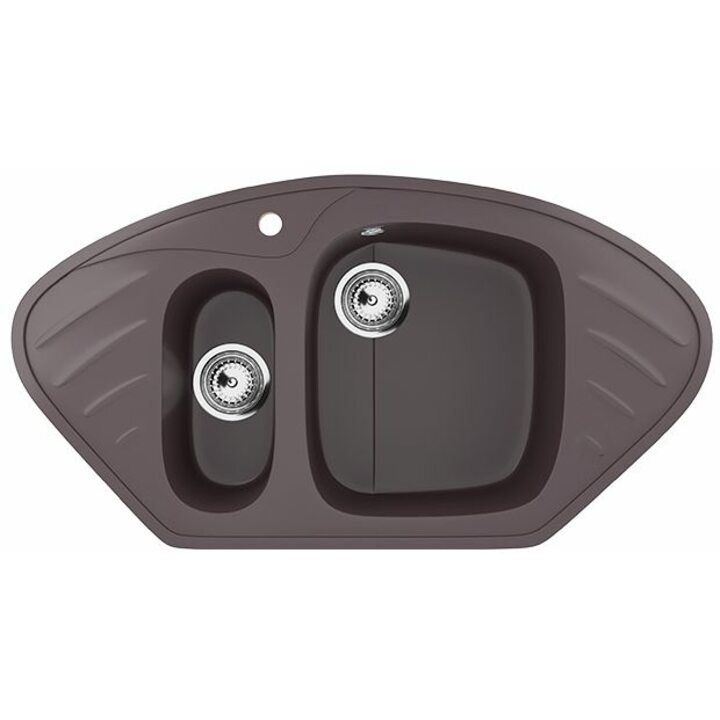 ULGRAN U-105 Кухонная мойка из искусственного камня, 345 Шоколад