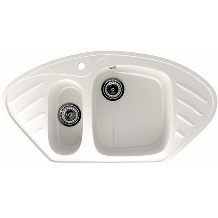 ULGRAN U-105 Кухонная мойка из искусственного камня, 331 Белый