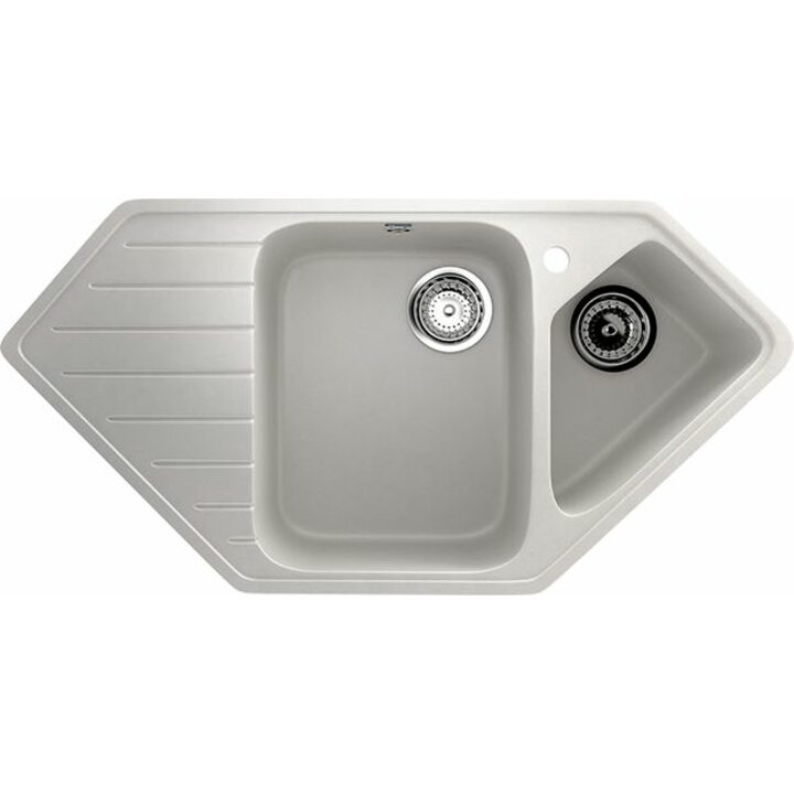 ULGRAN U-409 Кухонная мойка из искусственного камня, 341 Ультра-белый