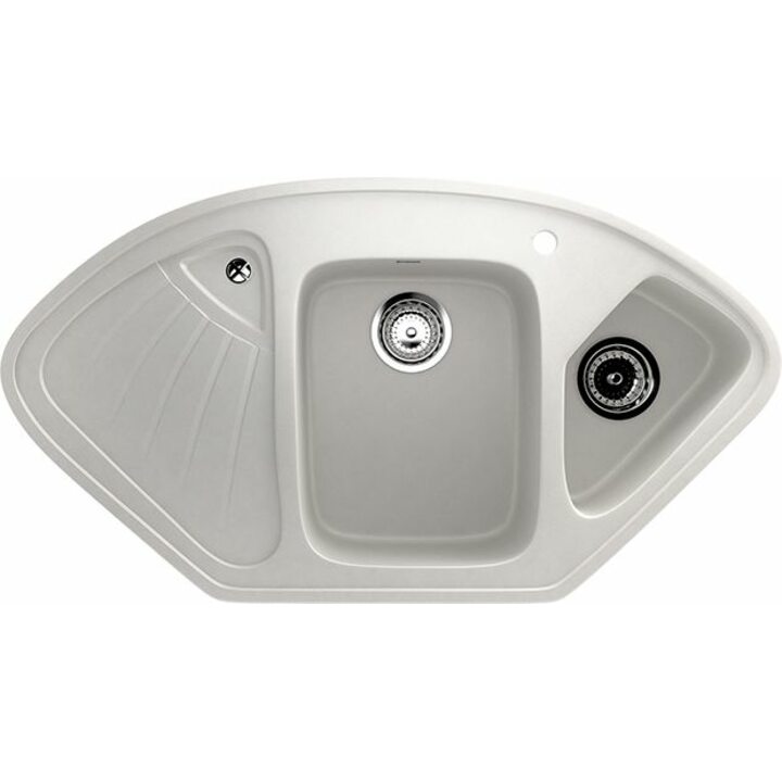 ULGRAN U-501 Кухонная мойка из искусственного камня, 341 Ультра-белый