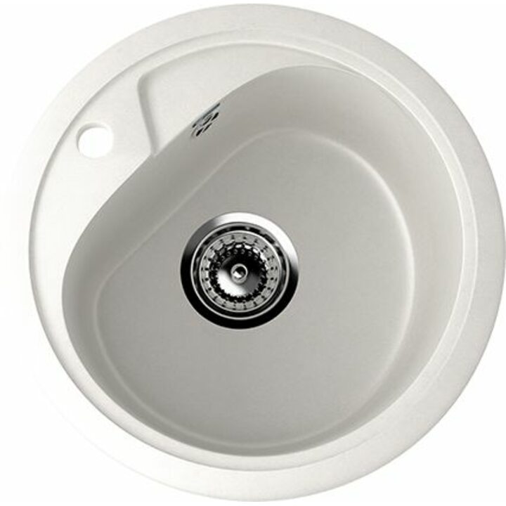 ULGRAN U-500 Кухонная мойка из искусственного камня, 341 Ультра-белый