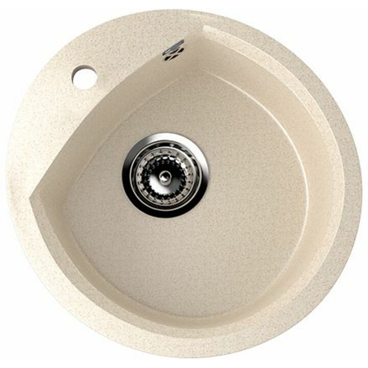 ULGRAN U-407 Кухонная мойка из искусственного камня, 328 Бежевый