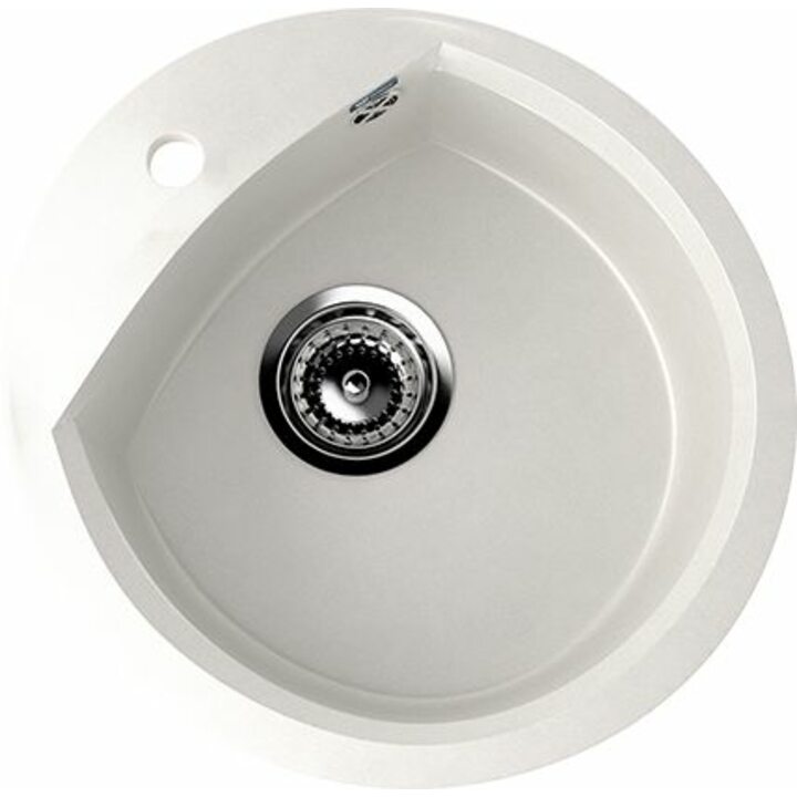 ULGRAN U-407 Кухонная мойка из искусственного камня, 341 Ультра-белый