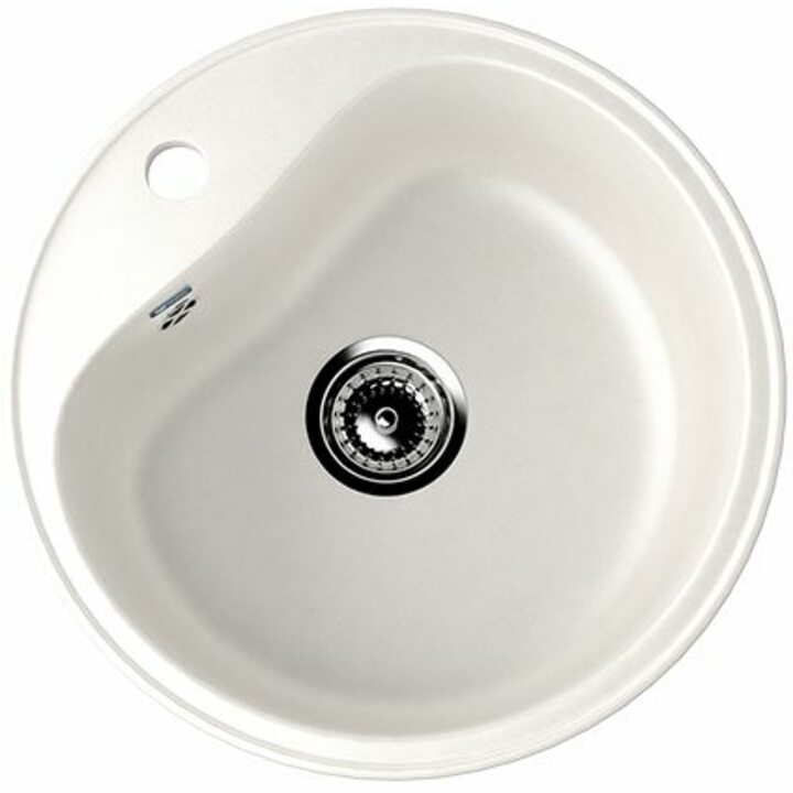 ULGRAN U-100 Кухонная мойка из искусственного камня, 341 Ультра-белый