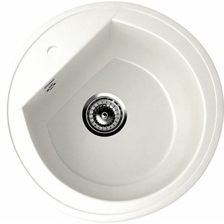 ULGRAN U-103 Кухонная мойка из искусственного камня, 341 Ультра-белый