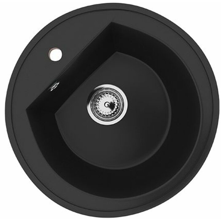 ULGRAN U-103 Кухонная мойка из искусственного камня, 344 Ультра-черный