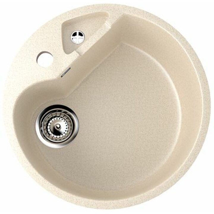 ULGRAN U-108 Кухонная мойка из искусственного камня, 328 Бежевый