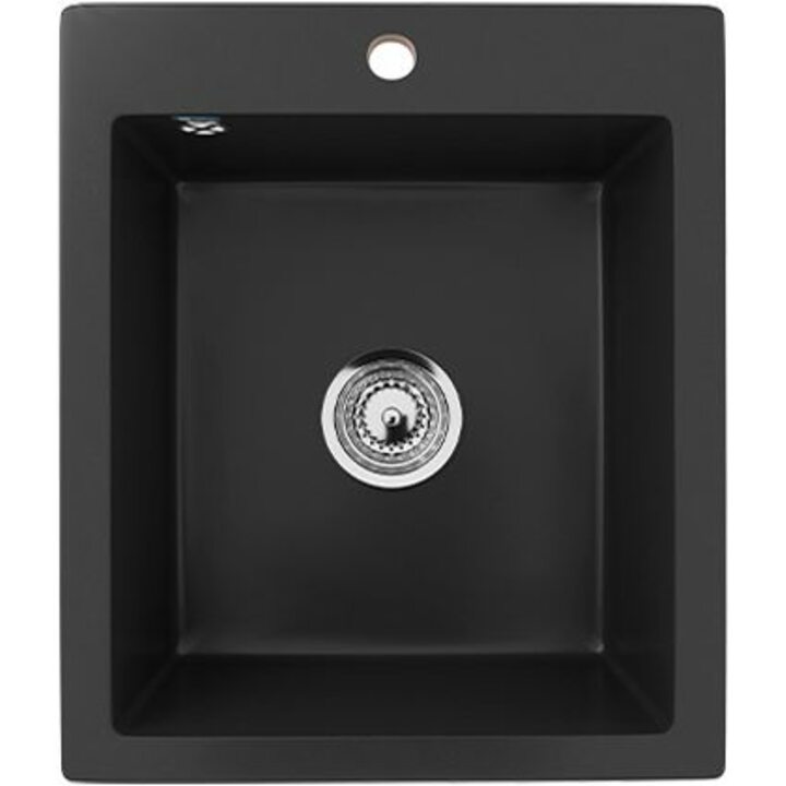 ULGRAN U-404 Кухонная мойка из искусственного камня, 344 Ультра-черный