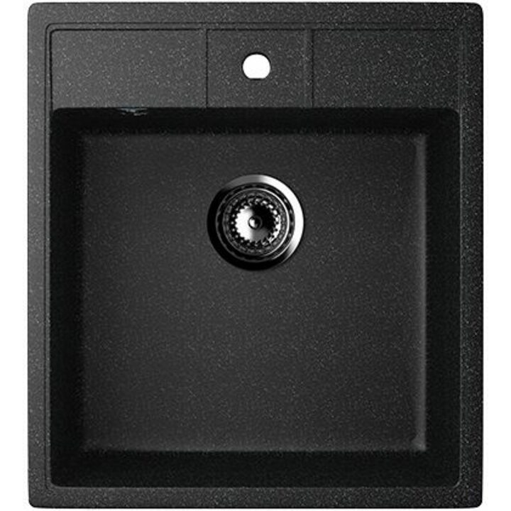ULGRAN U-406 Кухонная мойка из искусственного камня, 308 Черный