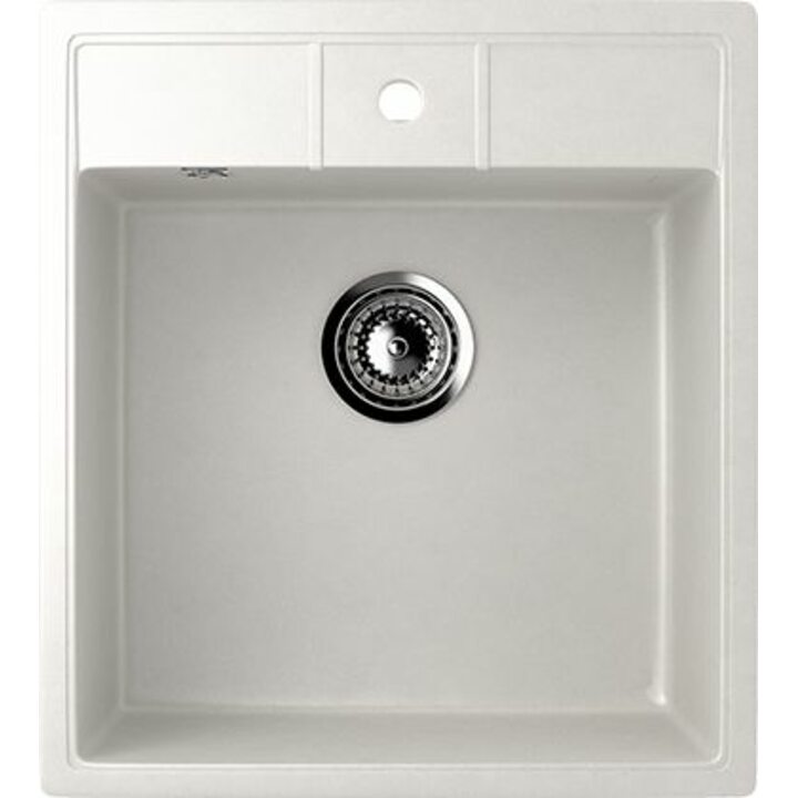 ULGRAN U-406 Кухонная мойка из искусственного камня, 341 Ультра-белый