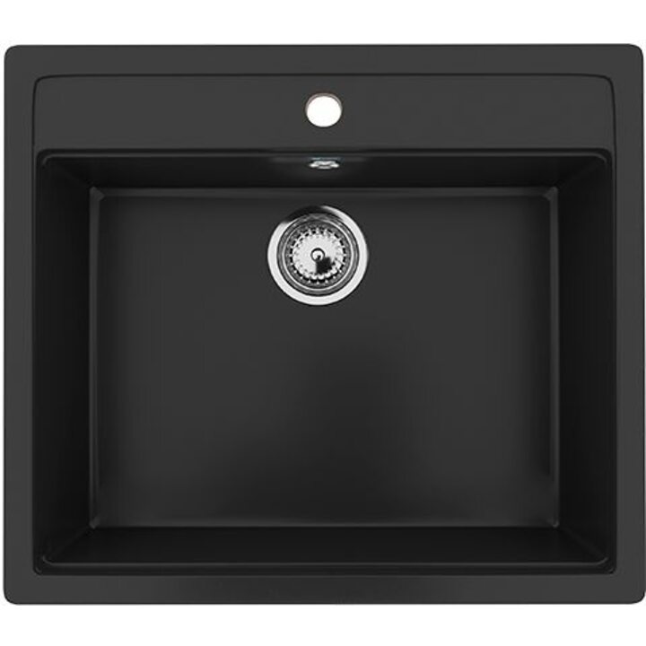 ULGRAN U-104 Кухонная мойка из искусственного камня, 344 Ультра-черный