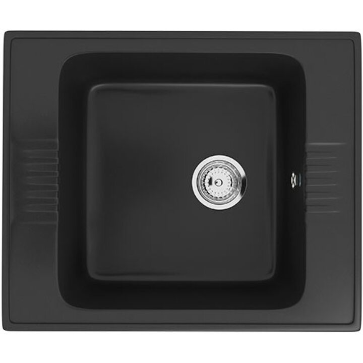 ULGRAN U-204 Кухонная мойка из искусственного камня, 344 Ультра-черный