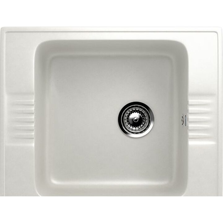 ULGRAN U-204 Кухонная мойка из искусственного камня, 341 Ультра-белый