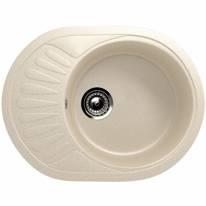 ULGRAN U-107m Кухонная мойка из искусственного камня, 328 Бежевый