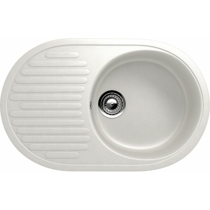 ULGRAN U-107 Кухонная мойка из искусственного камня, 341 Ультра-белый