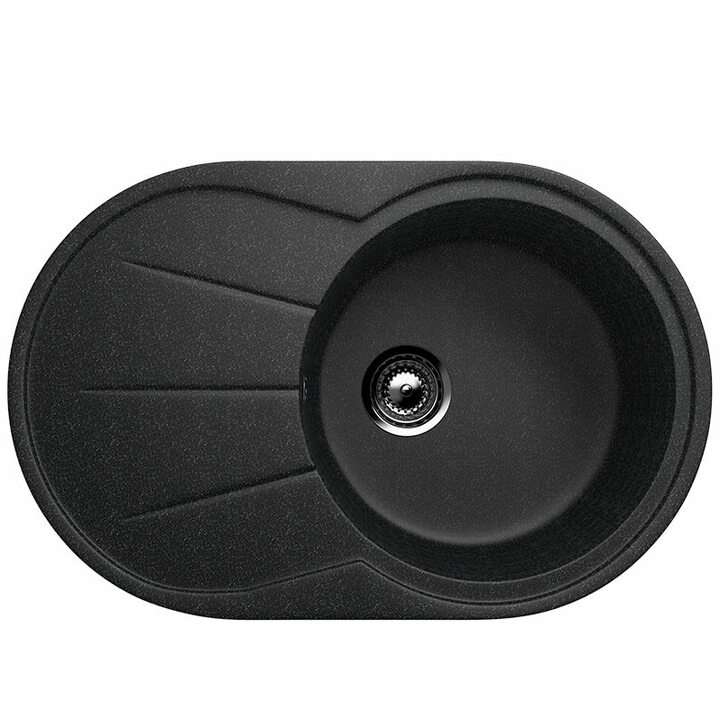 ULGRAN U-503 Кухонная мойка из искусственного камня, 308 Черный