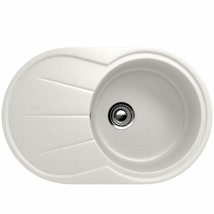 ULGRAN U-503 Кухонная мойка из искусственного камня, 341 Ультра-белый