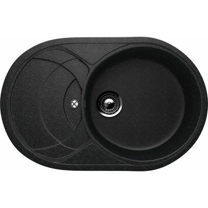 ULGRAN U-110 Кухонная мойка из искусственного камня, 308 Черный