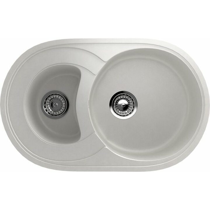 ULGRAN U-504 Кухонная мойка из искусственного камня, 341 Ультра-белый