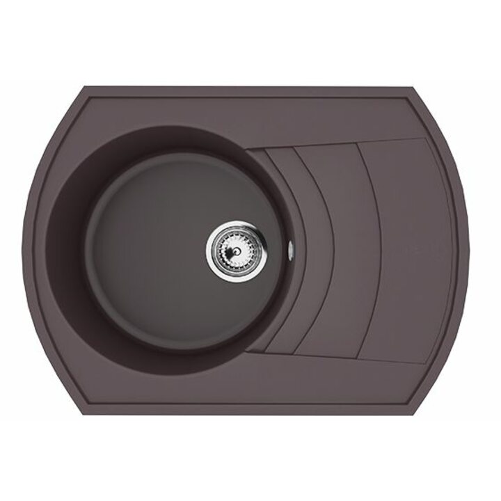 ULGRAN U-206 Кухонная мойка из искусственного камня, 345 Шоколад