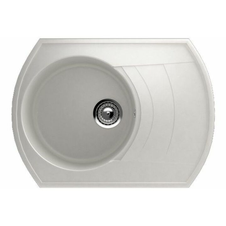 ULGRAN U-206 Кухонная мойка из искусственного камня, 341 Ультра-белый