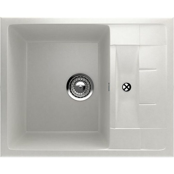 ULGRAN U-207 Кухонная мойка из искусственного камня, 341 Ультра-белый