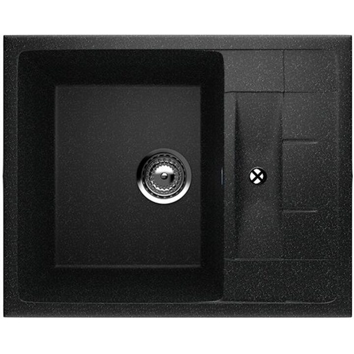 ULGRAN U-207 Кухонная мойка из искусственного камня, 308 Черный