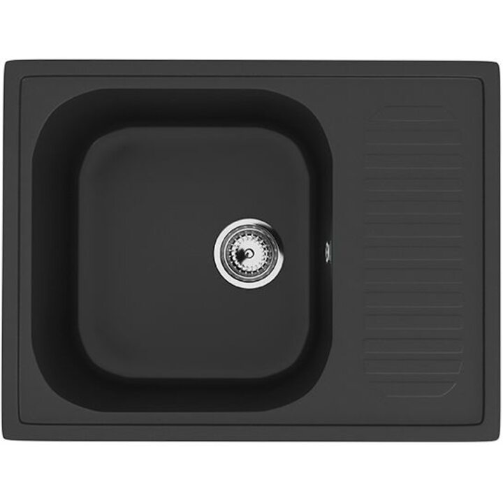 ULGRAN U-202 Кухонная мойка из искусственного камня, 344 Ультра-черный