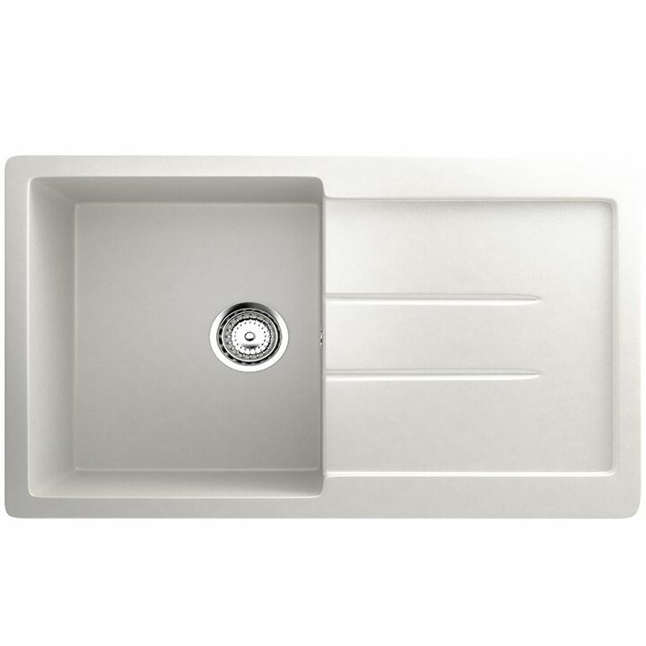 ULGRAN U-507 Кухонная мойка из искусственного камня, 341 Ультра-белый