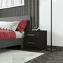 Валске Прикроватная тумба с 2 ящиками, ЛДСП венге