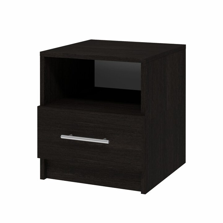 Валске Прикроватная тумба с 1 ящиком, ЛДСП венге