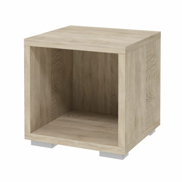 Лем Прикроватная тумба без полок, ЛДСП дуб сонома