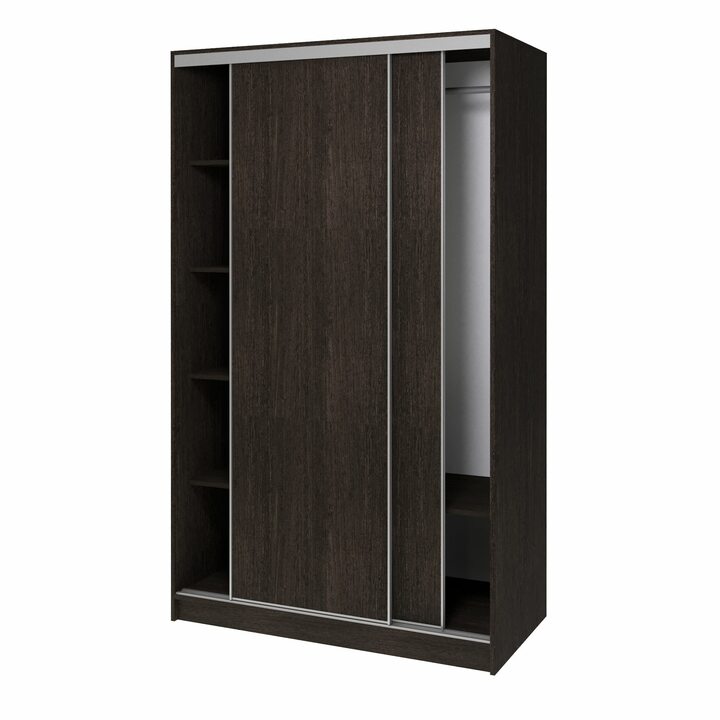 Валске Шкаф купе ширина 1,2 метра, корпус венге, фасад венге